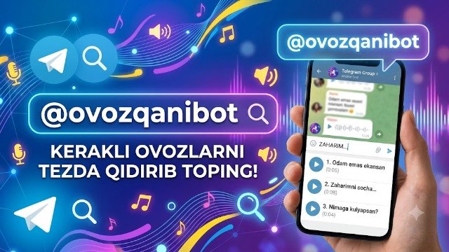 OvozBot — Telegram Bot @ovozqanibot