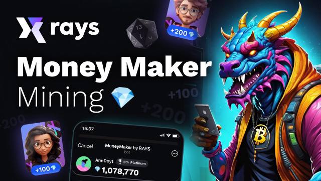 MoneyMaker by RAYS — Telegram Bot @xtap_rays_bot