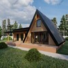 Логотип телеграм канала @a_frame_catalog — A_frame_catalog - готовые проекты каркасных домов A-frame barn