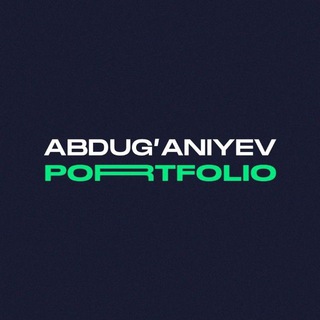Telegram kanalining logotibi aa_designs — Abduganiyev | Portfolio 🎴