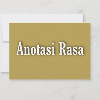 Logo saluran telegram aanotasirasa — Anotasi Rasa