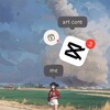 Логотип телеграм канала @aartcore — art core • шаблоны capcut • visual