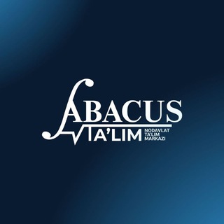 Telegram kanalining logotibi abacustalim — ABACUS TA'LIM NTM