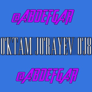 Telegram kanalining logotibi abdefgar — O'ktam Jo'rayev O'J8