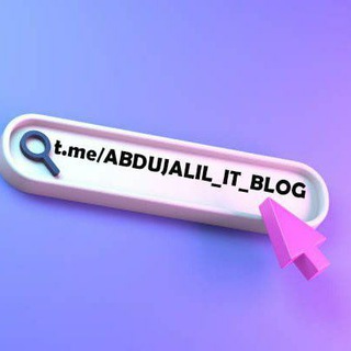 Telegram kanalining logotibi abdujalil_it_blog — Abdujalil - DEVeloper 👨🏻‍💻