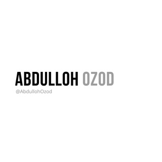 Telegram kanalining logotibi abdullohozod — 93:3