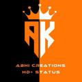 Logo saluran telegram abhi_creations_best_statuss — ABHI CREATIONS |🧡| BEST STATUS VIDEOS