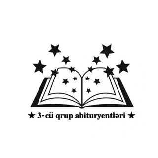 Telegram kanalining logotibi abituriyent_2024_3qrup — 𝟯-𝗰ü 𝗾𝗿𝘂𝗽 𝗮𝗯𝗶𝘁𝘂𝗿𝗶𝘆𝗲𝗻𝘁𝗹ə𝗿𝗶📚