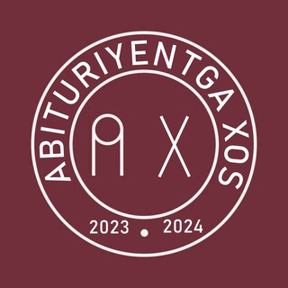 Telegram channel Abituriyentga Xos logo