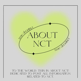 Logo saluran telegram aboutnct — ABOUT NCT [CLOSE]