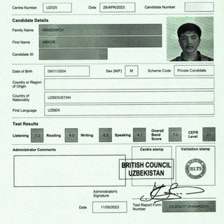 Telegram kanalining logotibi abrors_ielts — Abror's IELTS vizitka