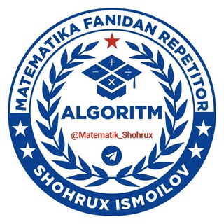 Telegram kanalining logotibi absdgfhd — A L G O R I T M