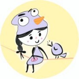 Логотип телеграм канала @academbirds — Птичка на проводе