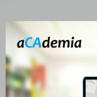 Logo of telegram channel academiahereforu — aCAdemia CA Final