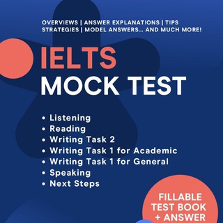 Telegram channel Actual IELTS Mock Tests logo