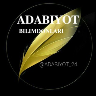 Telegram channel ADABIYOT BILIMDONLARI logo