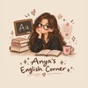 Логотип телеграм -каналу aec_channel — ₊˚⊹ Anya’s English Corner ₊˚⊹