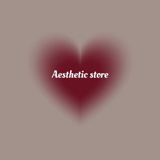 Telegram channel Aesthetic store🛍 logo