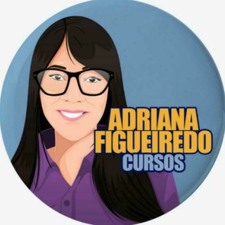 Logotipo do canal de telegrama afcursos - Professora Adriana Figueiredo