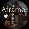 Логотип телеграм канала @aframe_happy — Афрэйм Хэппи | Аренда дома комфорт класса МО с баней и купелью