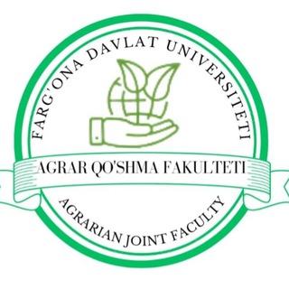 Telegram kanalining logotibi agrar_qoshma_fakulteti — AGRAR QO'SHMA FAKULTETI