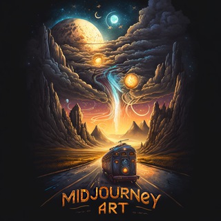 Логотип телеграм -каналу ai_art_midjourney — Midjourney AI art