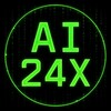 Логотип телеграм канала @ai24x_tech — AI24X — AI автоматизация