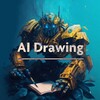 Логотип телеграм канала @ai_drawing — Нарисовано роботами