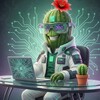 Логотип телеграм канала @aicactus — ИИголки роста