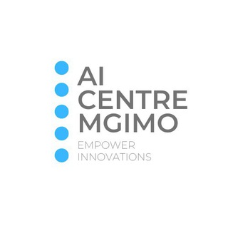Логотип телеграм канала @aicentremgimo — МГИМО. Искусственный интеллект