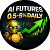 Логотип телеграм канала @aifutures_daily — AI FUTURES | 0.5–5% DAILY