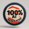 Логотип телеграм канала @aigeneratedstuff — 100% AI-generated | Нейросети & Арт