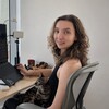 Логотип телеграм канала @aimalysheva — Саша делает стартап