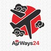 Логотип телеграм канала @airwaysasia24 — Дешевые авиабилеты Азия24
