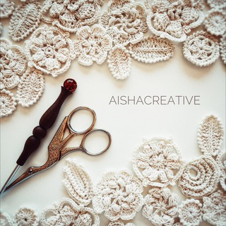 Логотип телеграм канала @aishacreative_crochet — Aisha Creative