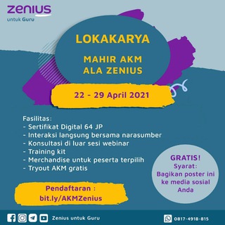 Logo saluran telegram akmzenius — Mahir AKM ala Zenius