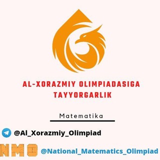 Telegram kanalining logotibi al_xorazmiy_olimpiad — 𝐀𝐥-𝐗𝐨𝐫𝐚𝐳𝐦𝐢𝐲 𝐎𝐥𝐢𝐦𝐩𝐢𝐚𝐝𝐚𝐬𝐢𝐠𝐚 𝐓𝐚𝐲𝐲𝐨𝐫𝐠𝐚𝐫𝐥𝐢𝐤 | 𝐌𝐚𝐭𝐞𝐦𝐚𝐭𝐢𝐤𝐚
