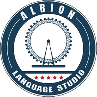 Логотип телеграм канала @albion_ls — "Albion" Курсы английского языка