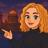Логотип телеграм канала @alena_pokazhet — Питер с огоньком