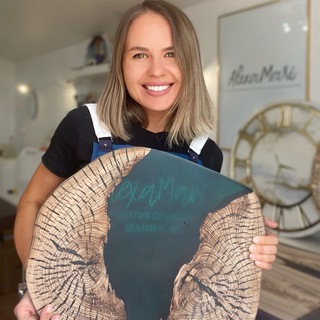 Логотип телеграм канала @alexamari_art — ALEXAMARI «смола в реальной жизни»