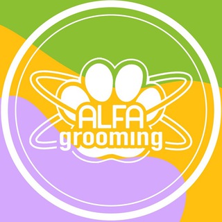 Логотип телеграм канала @alfa_groom — ALFA GROOMING 💚