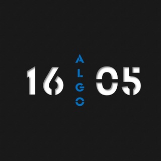 Логотип телеграм канала @algo1605 — 16:05 Algo
