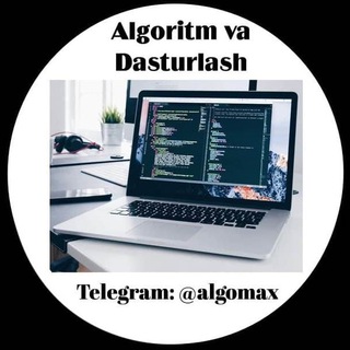 Telegram kanalining logotibi algomax — Algoritm va Dasturlash