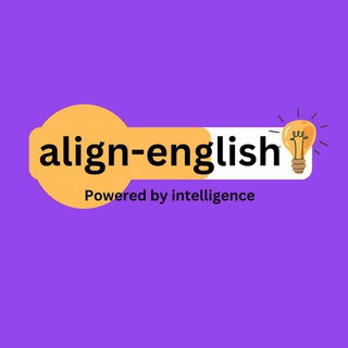 Telegram kanalining logotibi align_english — Align English
