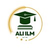 Логотип телеграм канала @aliilmntm — ALI ILM нодавлат таълим муассасаси.