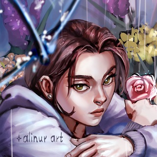 Логотип телеграм канала @alinurart — AliNur Art ✧