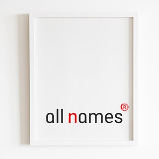 Logo of telegram channel all_names_r — all-names® - nft artist