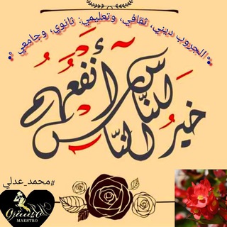 Telegram channel خير الناس أنفعهم للناس🥰💙🍃 logo