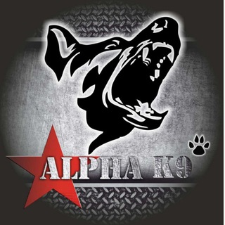 Логотип телеграм канала @alphak9_policedog — AlphaK9 дрессировка в СПб