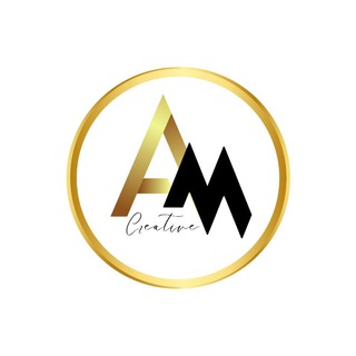 Logo saluran telegram amcreative — JASA DESAIN AM creative